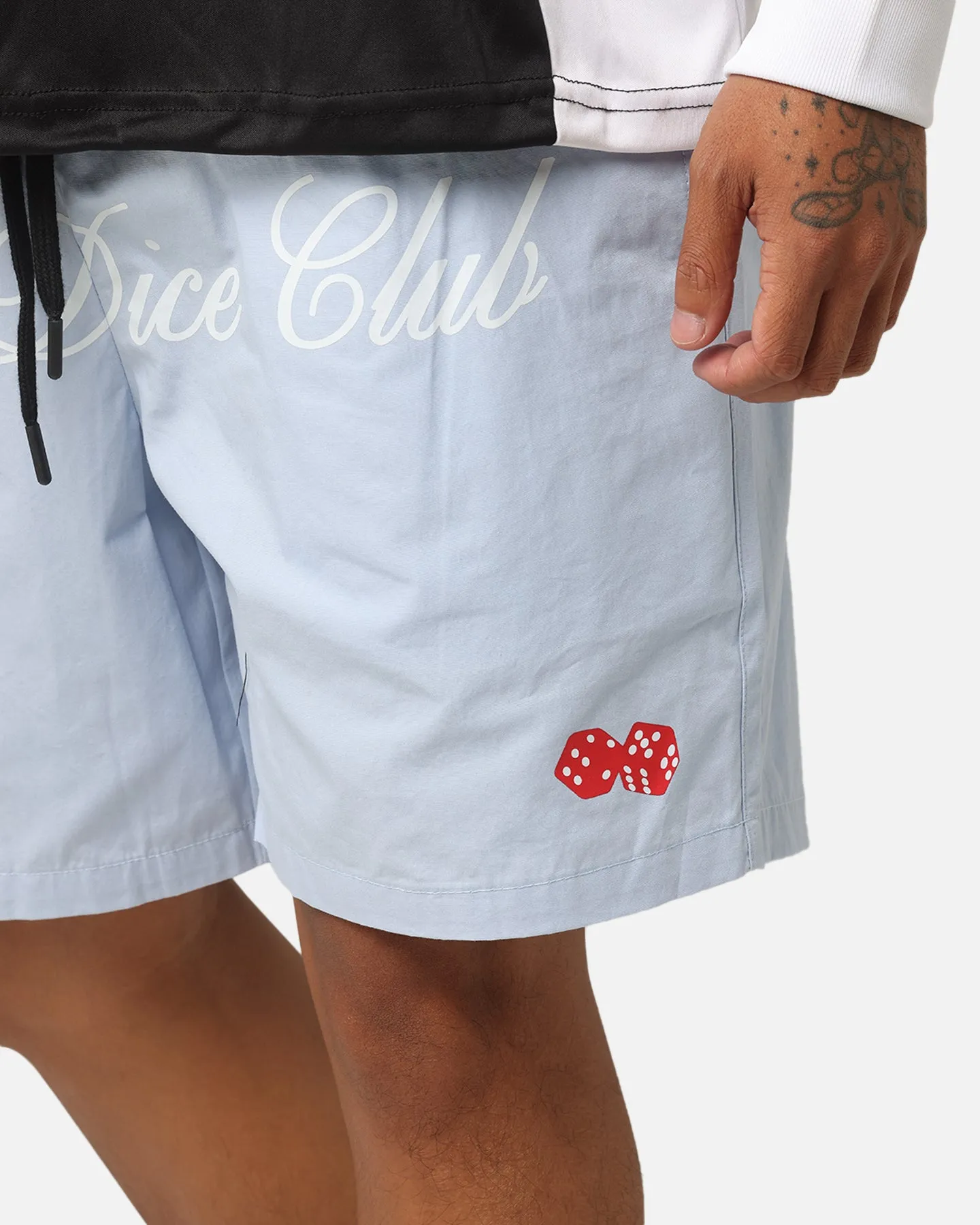 Carre Dice Club Beach Shorts Light Blue