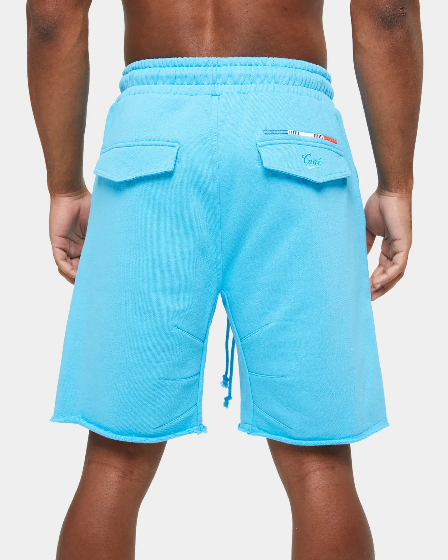 Carre Forme Sweat Shorts Baby Blue