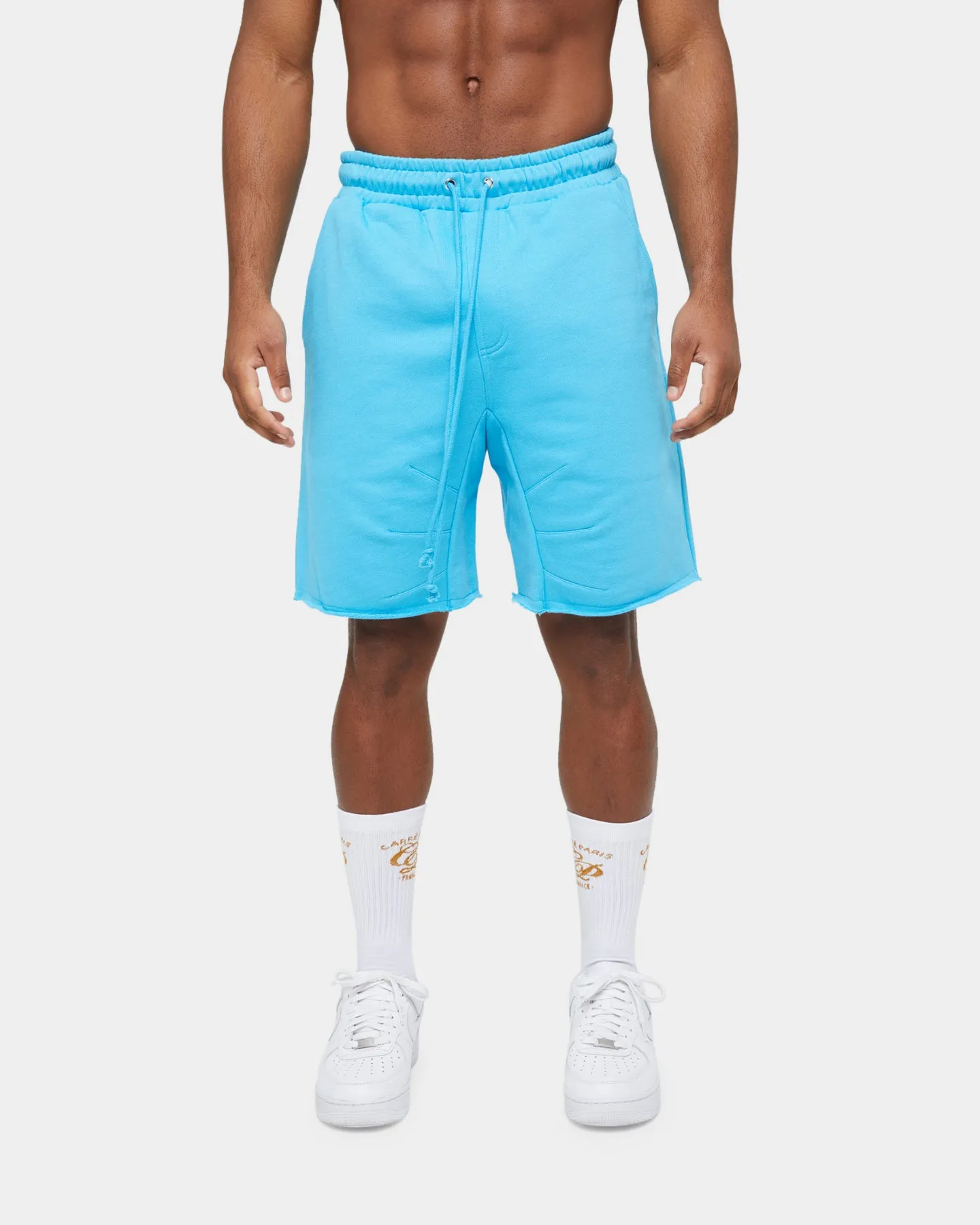 Carre Forme Sweat Shorts Baby Blue