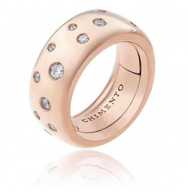 Chimento Jewellery Chimento Forever 18ct Rose Gold Diamond Adjustable Size-Fit Extra Wide Ring