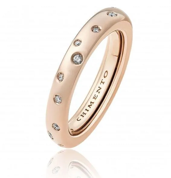 Chimento Jewellery Chimento Forever 18ct Rose Gold Diamond Adjustable Size-Fit Slim Ring
