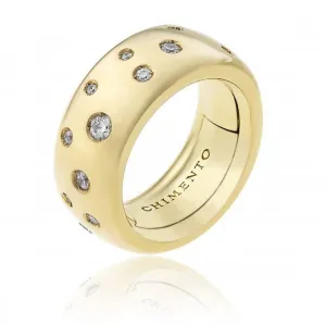 Chimento Jewellery Chimento Forever 18ct Yellow Gold Diamond Adjustable Size-Fit Extra Wide Ring