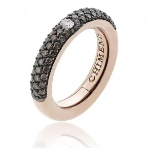 Chimento Jewellery Chimento Forever Stack Me Demi Pavee 18ct Rose Gold Brown Diamond Adjustable Size-Fit Ring