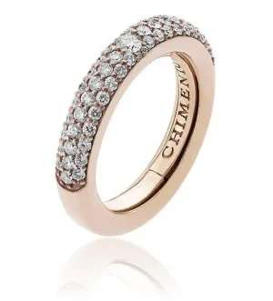 Chimento Jewellery Chimento Forever Stack Me Demi Pavee 18ct Rose Gold Diamond Adjustable Size-Fit Ring