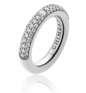 Chimento Jewellery Chimento Forever Stack Me Demi Pavee 18ct White Gold Diamond Adjustable Size-Fit Ring