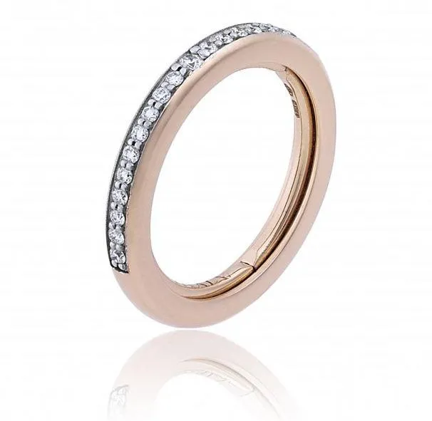 Chimento Jewellery Chimento Forever Stack Me Line 18ct Rose Gold Diamond Adjustable Size-Fit Ring