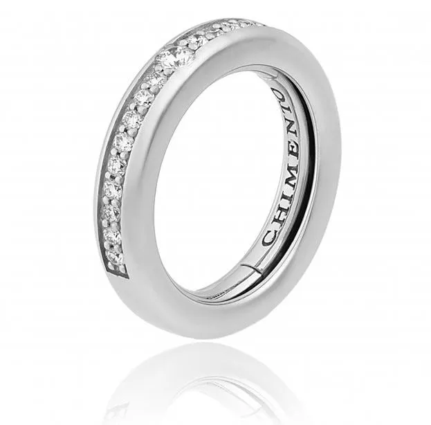 Chimento Jewellery Chimento Forever Stack Me Line 18ct White Gold Diamond Adjustable Size-Fit Ring
