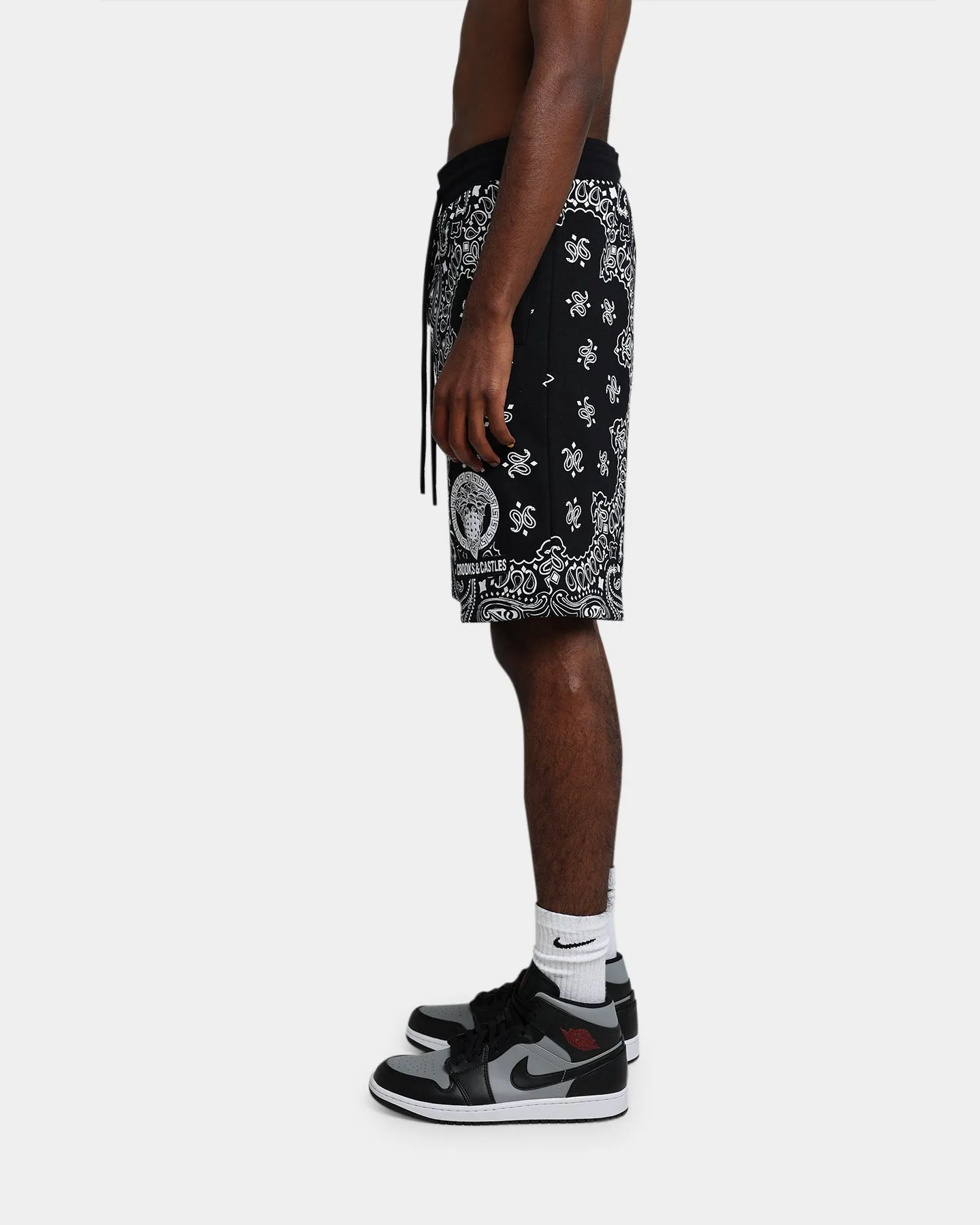 Crooks & Castles Bandana Core Shorts Black