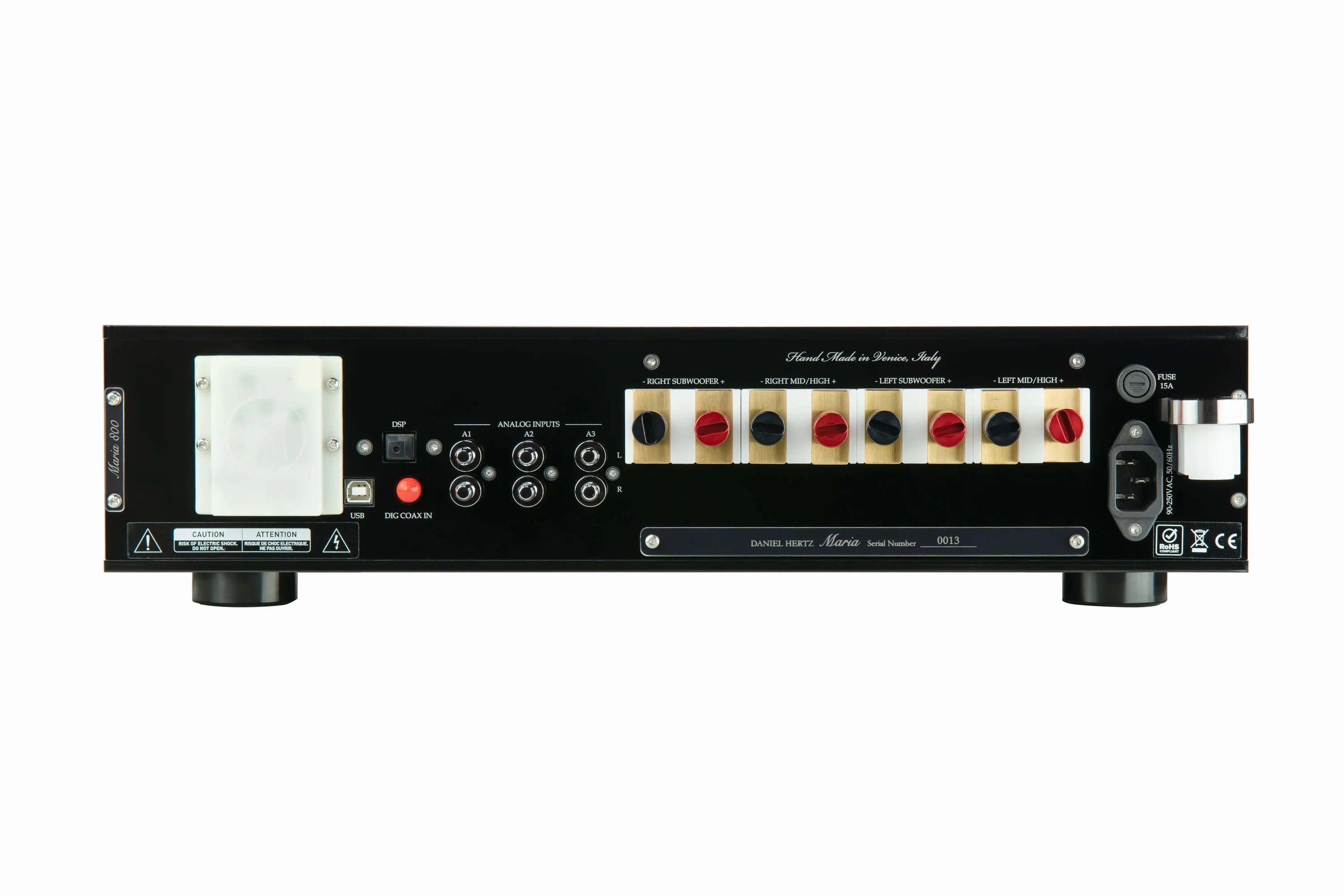 Daniel Hertz Chiara Speakers With Maria 800 Amplifier