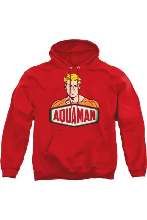 DC Comics Aquaman Sign Adult Pull Over Hoodie / Hooded Sweatshirt