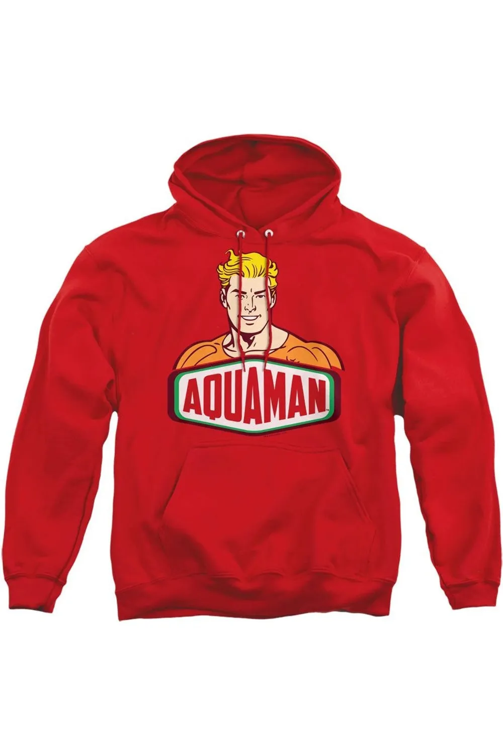 DC Comics Aquaman Sign Adult Pull Over Hoodie / Hooded Sweatshirt