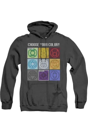 DC Comics Choose Your Color Adult Heather Hoodie / Hooded Sweatshirt