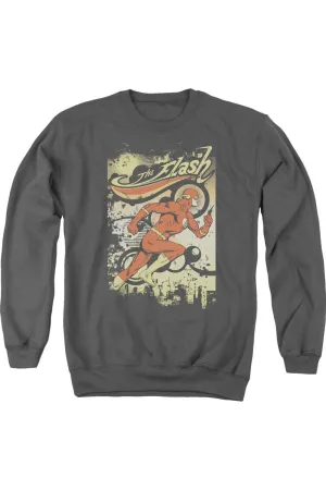 DC Comics Flash Just Passing Through Adult Crewneck Sweatshirt