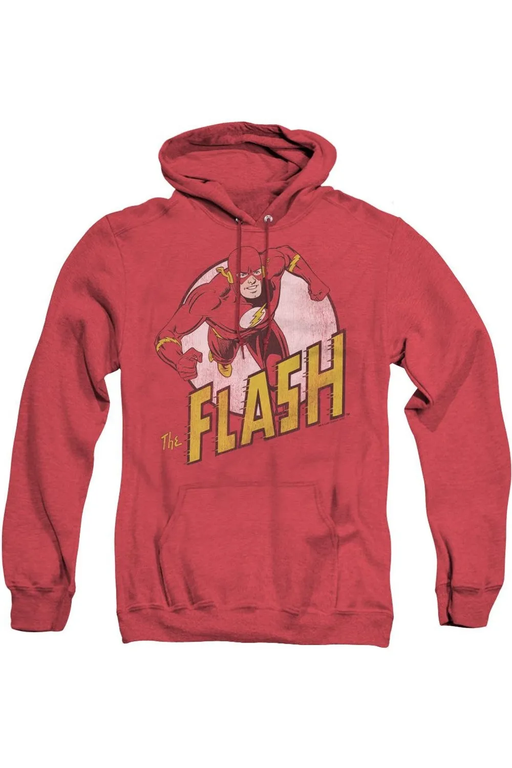 DC Comics Flash The Flash Adult Heather Hoodie / Hooded Sweatshirt