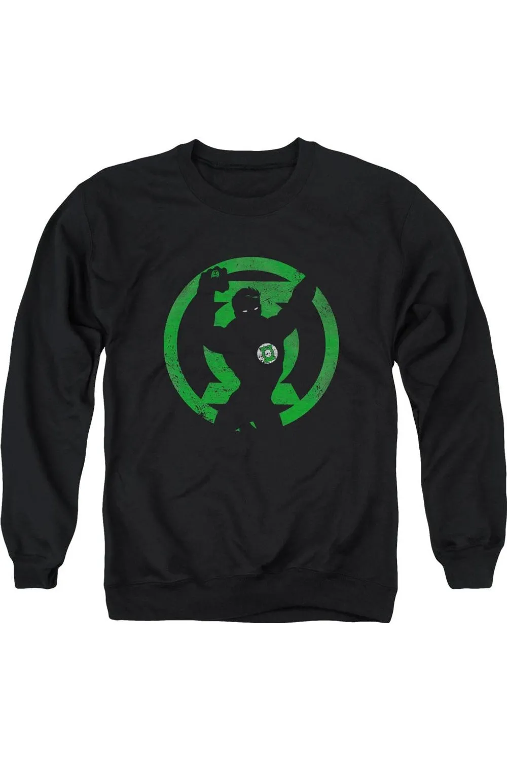 DC Comics Gl Symbol Knockout Adult Crewneck Sweatshirt