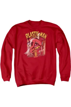 DC Comics Plastic Man Street Adult Crewneck Sweatshirt