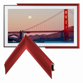 Deco TV Frames 32" Alloy Prismatic Frame for Samsung The Frame TV 2021-2025 (Candy Red) hi-fi power strip,hi-fi surge protector,hi-fi coaxial input