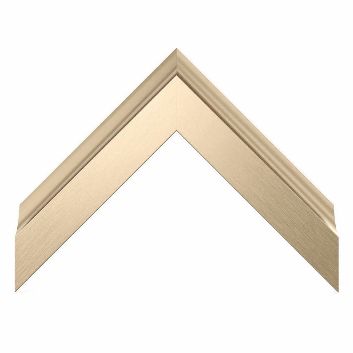 Deco TV Frames 32" Alloy Scoop Frame for Samsung The Frame TV 2021-2025 (Pale Gold)