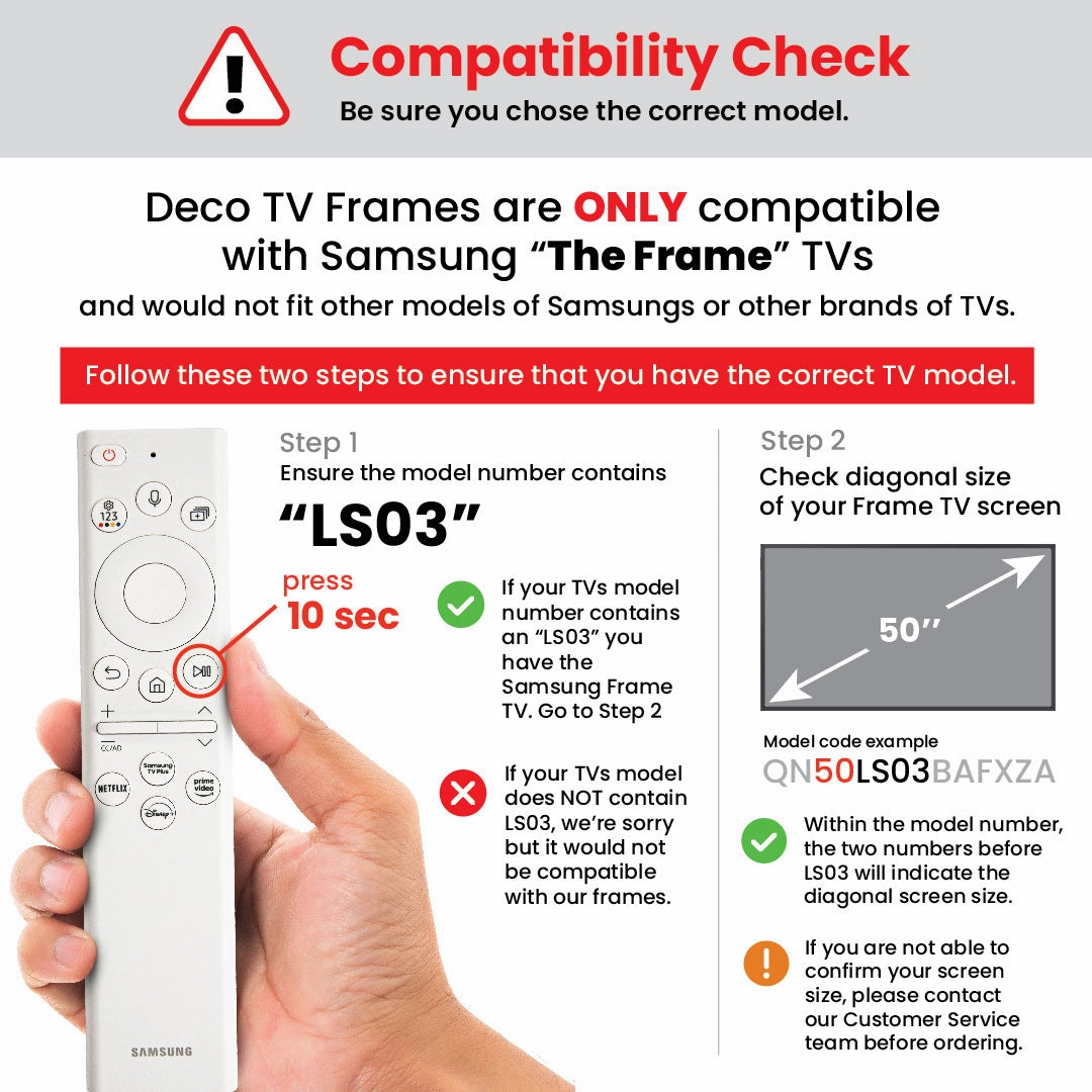 Deco TV Frames 32" Frame for Samsung The Frame TV 2021-2025 (Gatsby Gold)
