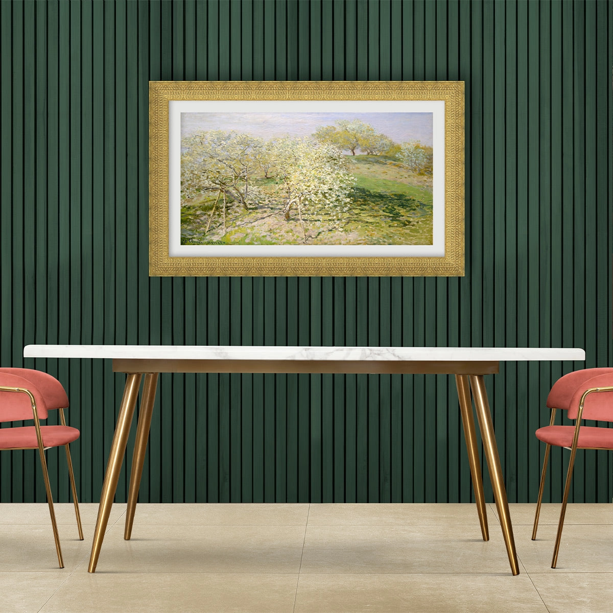 Deco TV Frames 43" Frame for Samsung The Frame TV 2021-2025 (Gatsby Gold)