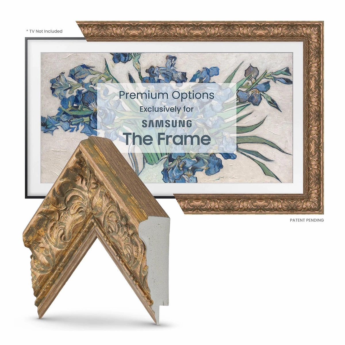 Deco TV Frames 43" Frame For Samsung The Frame TV 2021-2025 (Tuscan Copper)