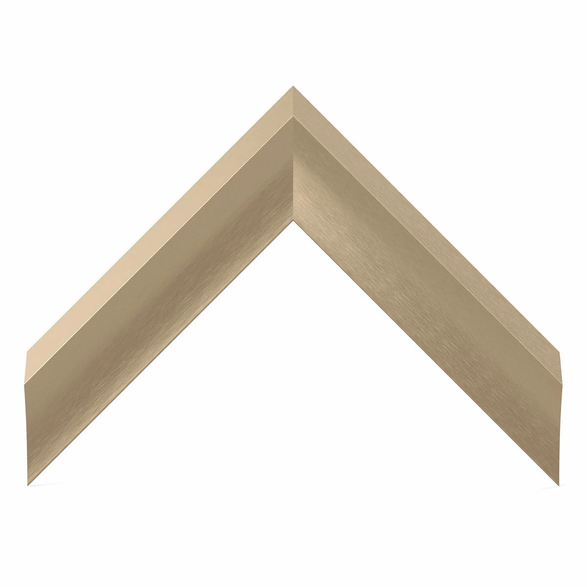 Deco TV Frames 50" Alloy Prismatic Frame for Samsung The Frame TV 2021-2025 (Pale Gold)