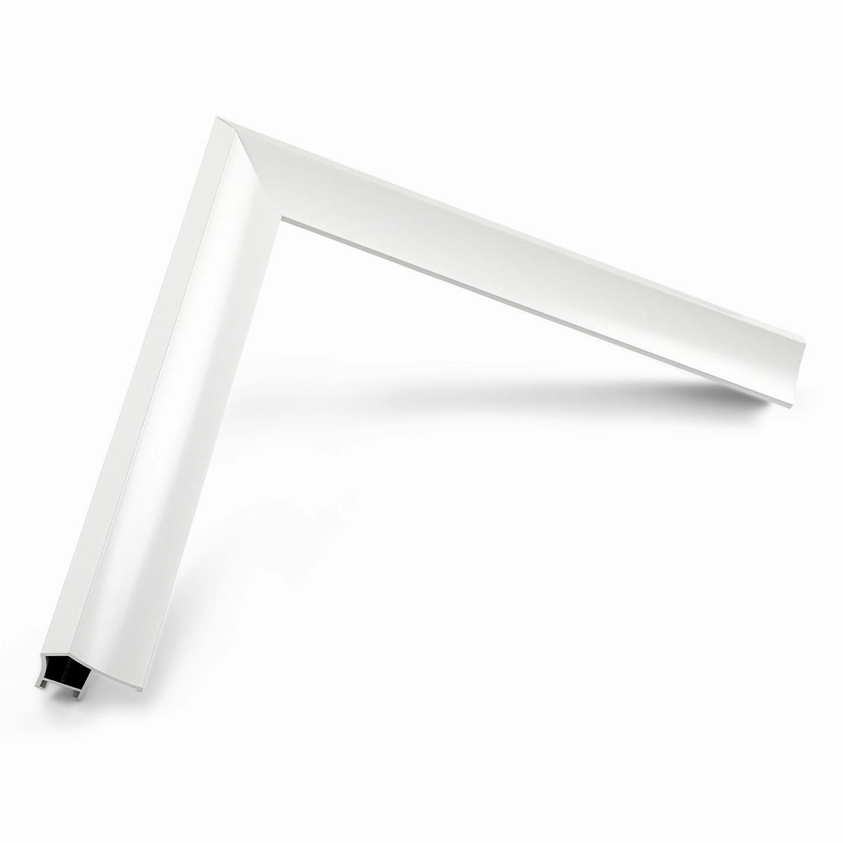 Deco TV Frames 50" Alloy Prismatic Frame for Samsung The Frame TV 2021-2025 (Pure White)