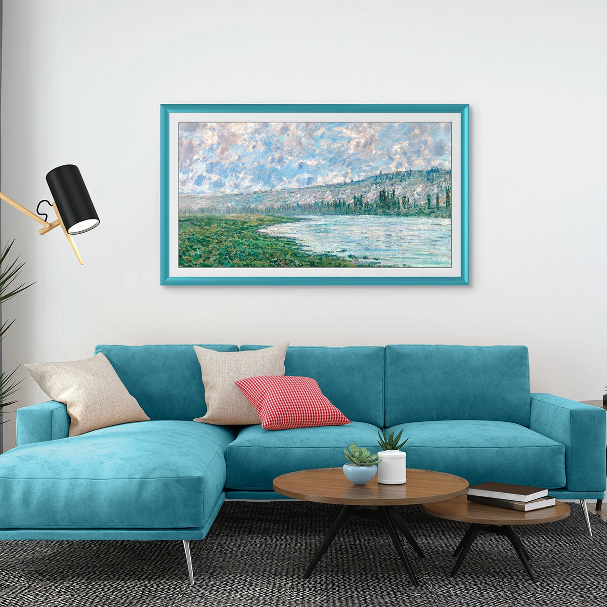 Deco TV Frames 50" Alloy Prismatic Frame for Samsung The Frame TV 2021-2025 (Turquoise)