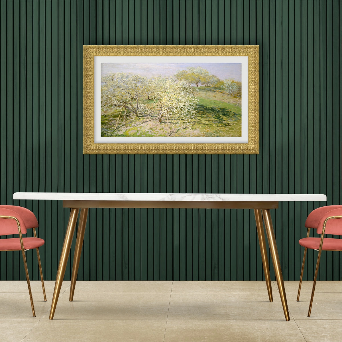 Deco TV Frames 50" Frame for Samsung The Frame TV 2021-2025 (Gatsby Gold)