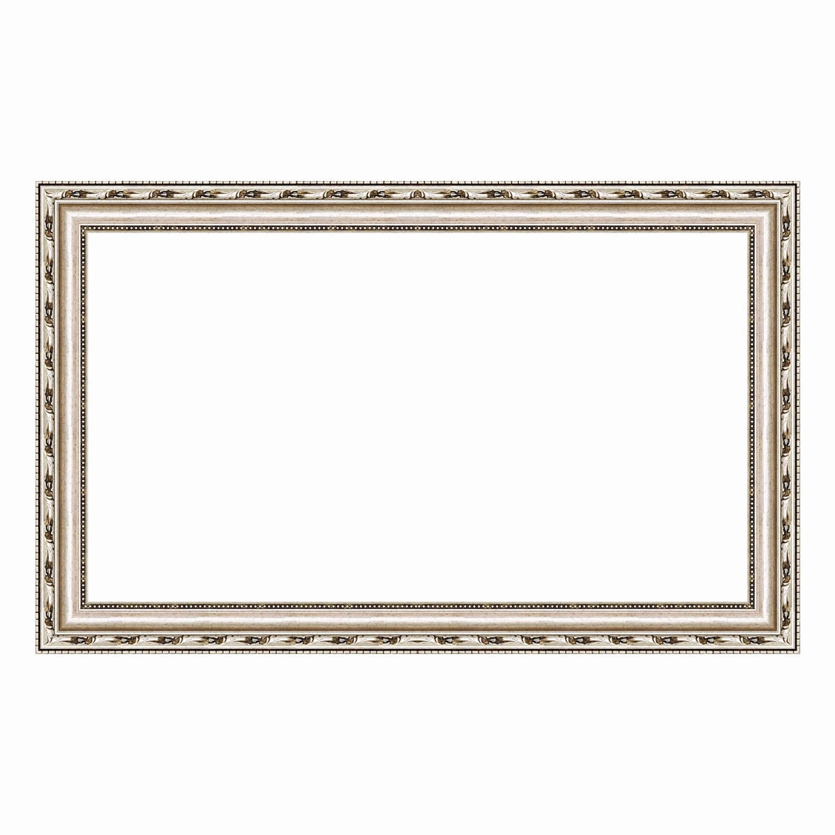 Deco TV Frames 50" Frame For Samsung The Frame TV 2021-2025 (Ornate Silver)