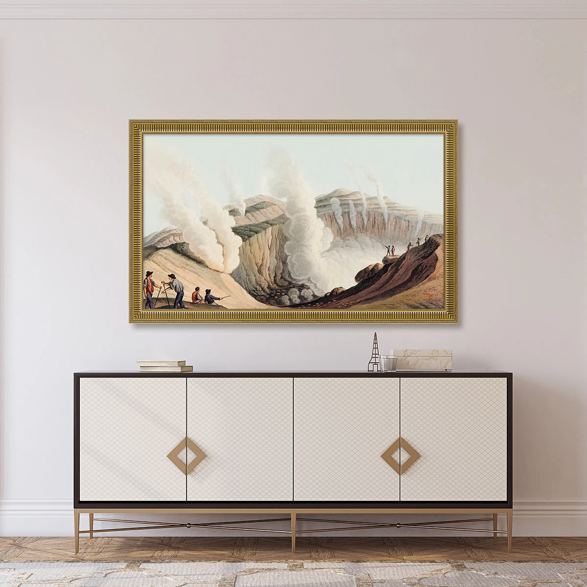 Deco TV Frames 50" Slim Frame for Samsung The Frame TV 2021-2025 (Empire Gold)