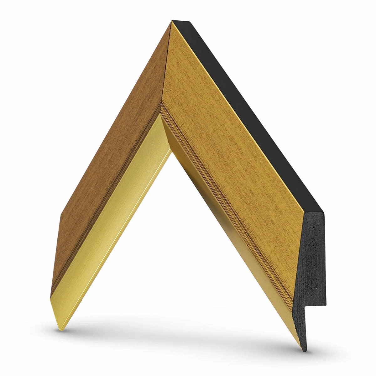 Deco TV Frames 50" Slim Frame for Samsung The Frame TV 2021-2025 (Modern Gold Leaf)