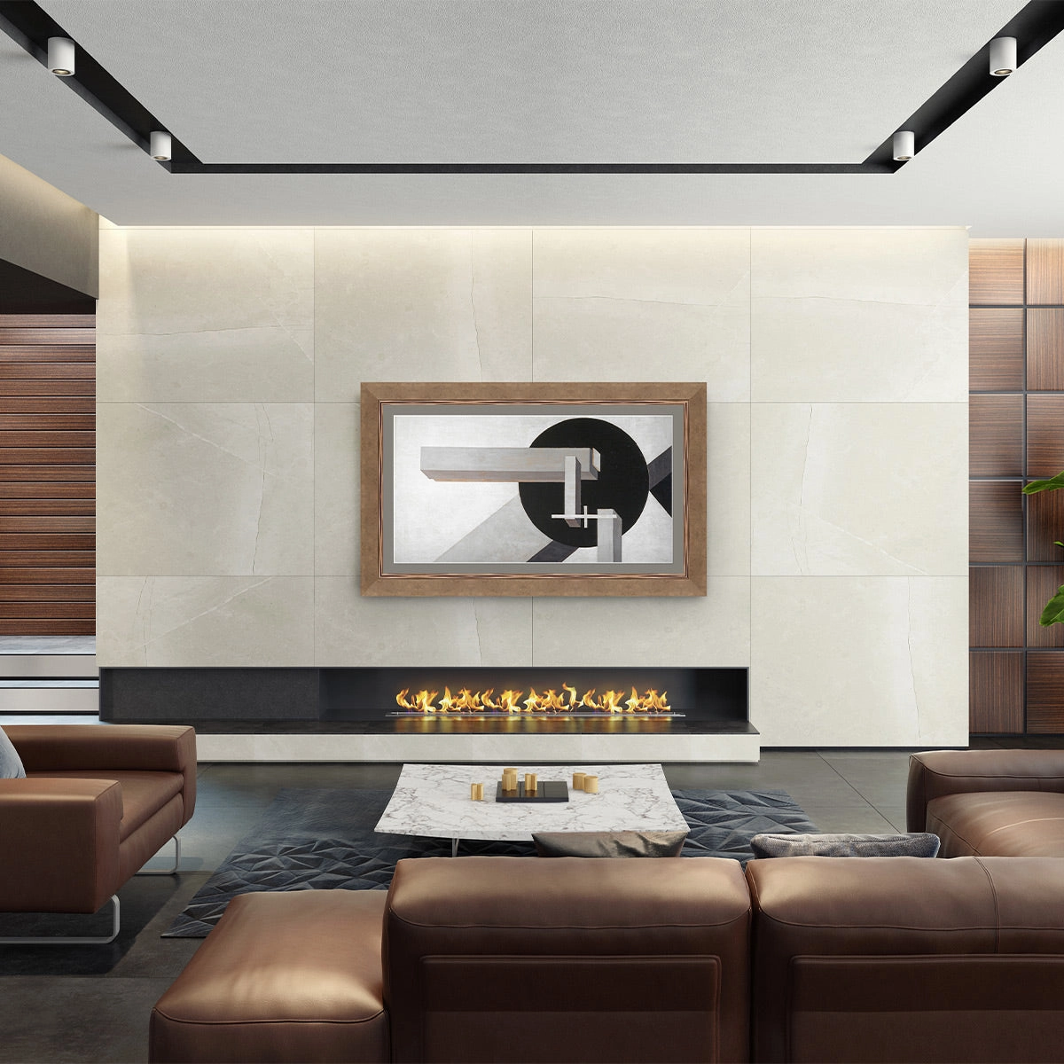 Deco TV Frames 55" Frame for Samsung The Frame TV 2021-2024 (Contemporary Bronze)