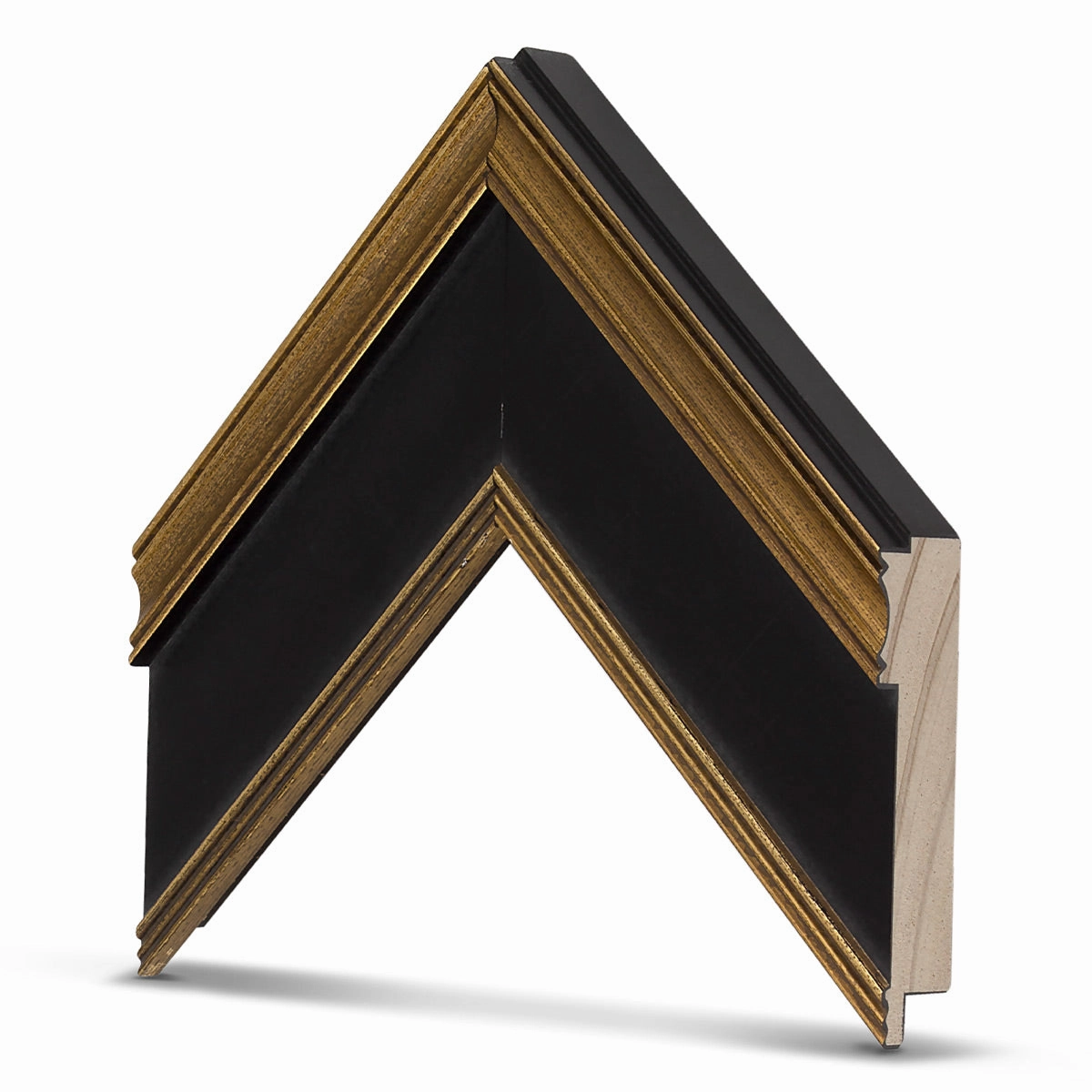 Deco TV Frames 55" Frame for Samsung The Frame TV 2021-2025 (Antique Gold & Black)