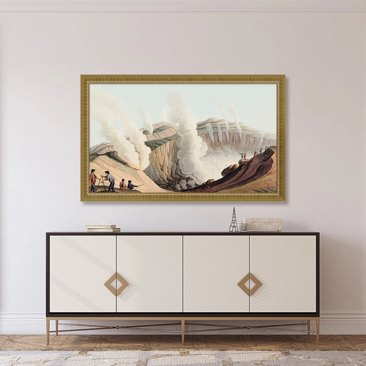 Deco TV Frames 55" Slim Frame for Samsung The Frame TV 2021-2025 (Empire Gold)
