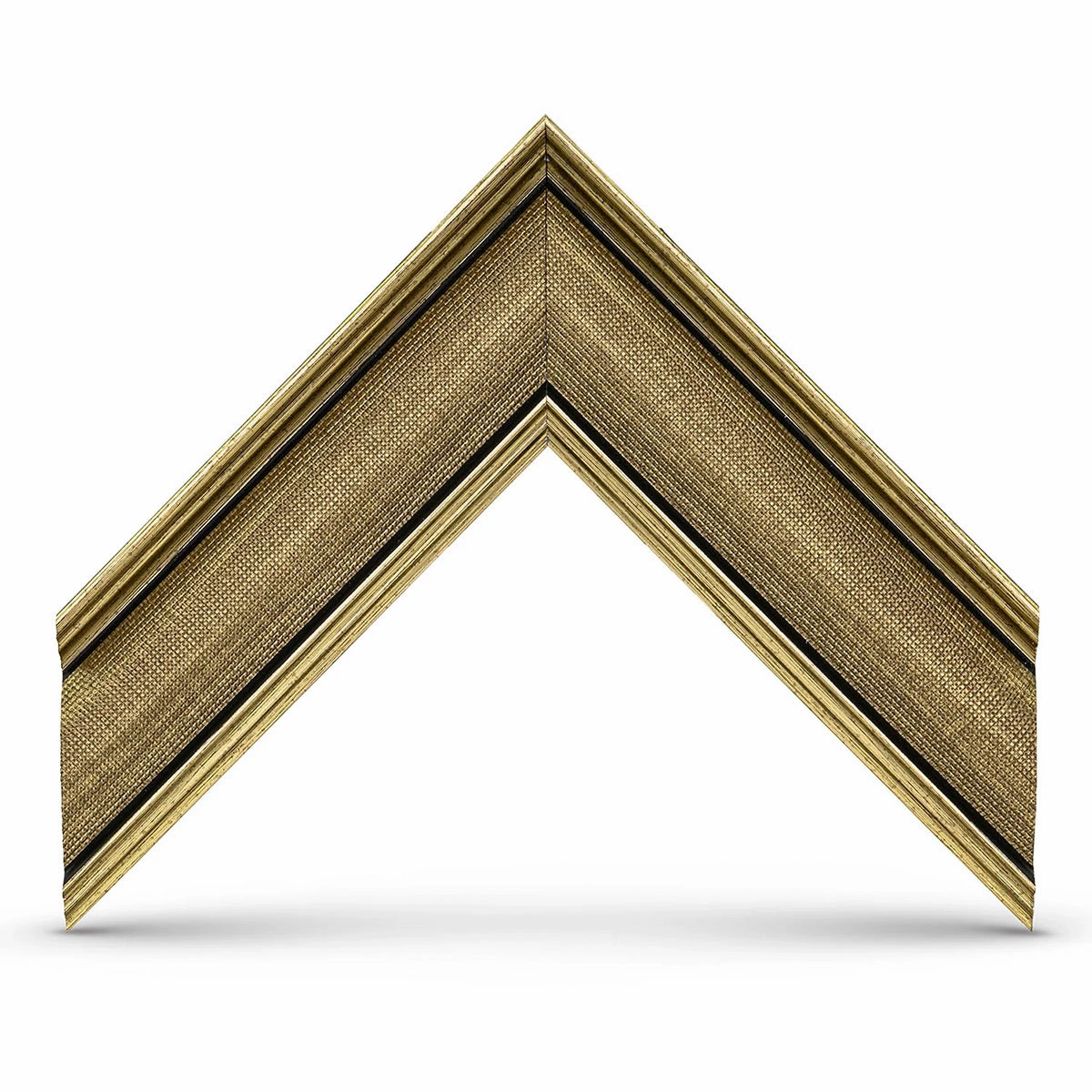 Deco TV Frames 55" Slim Frame for Samsung The Frame TV 2021-2025 (Industrial Brass)