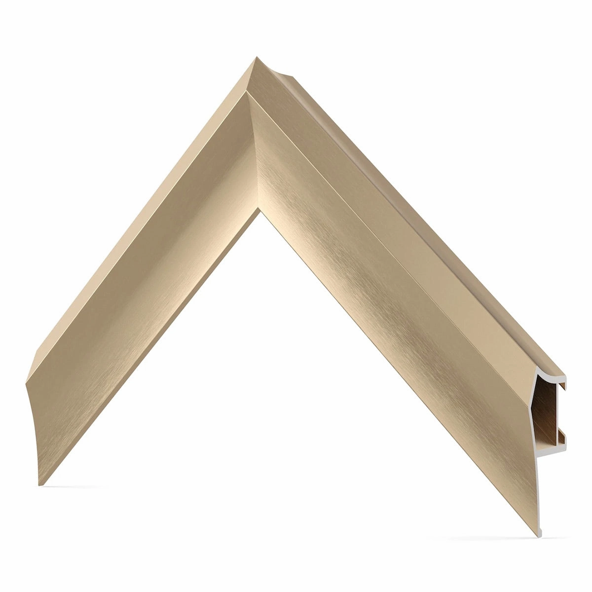 Deco TV Frames 65" Alloy Prismatic Frame for Samsung The Frame TV 2021-2025 (Pale Gold)