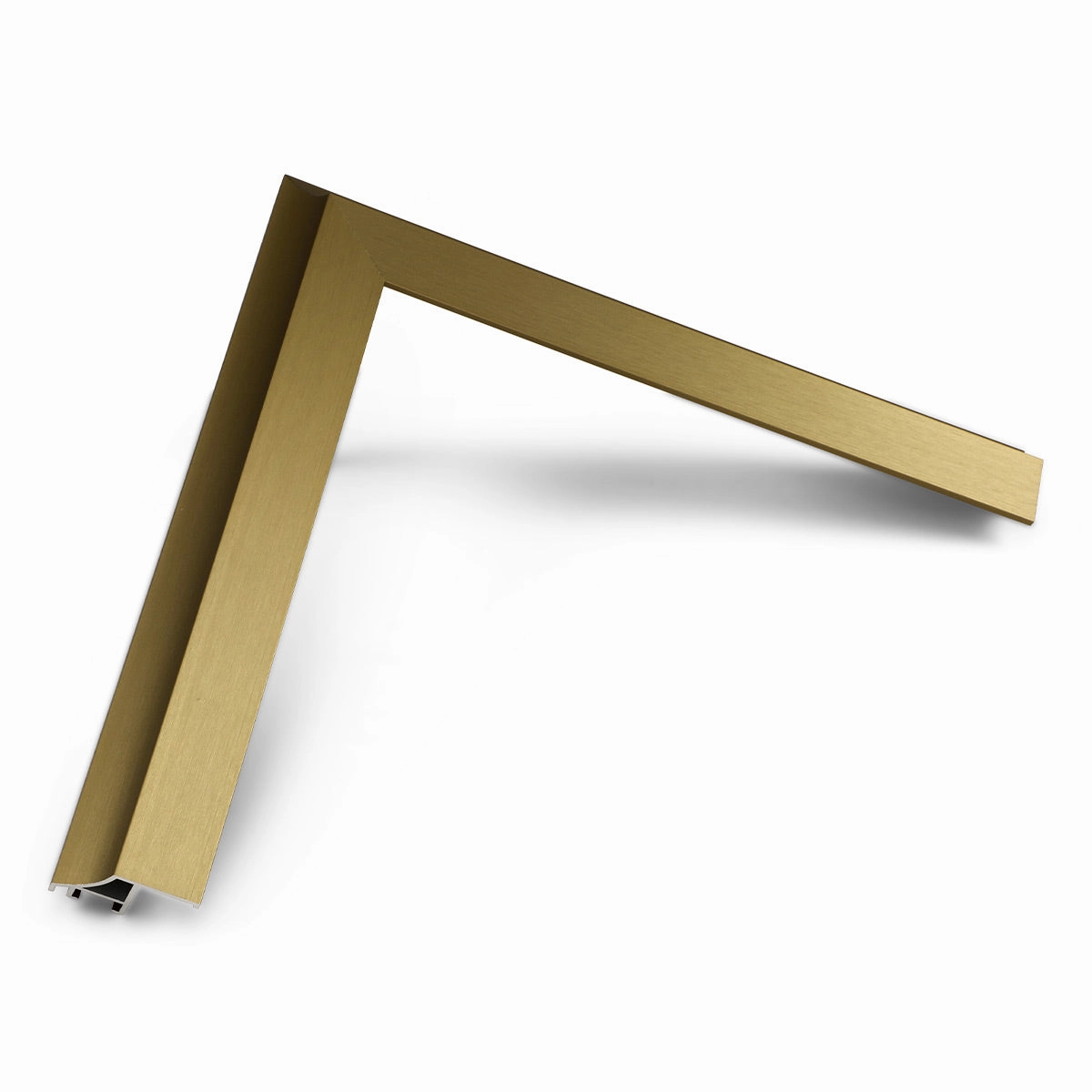 Deco TV Frames 65" Alloy Scoop Frame for Samsung The Frame TV 2021-2025 (Pale Gold)