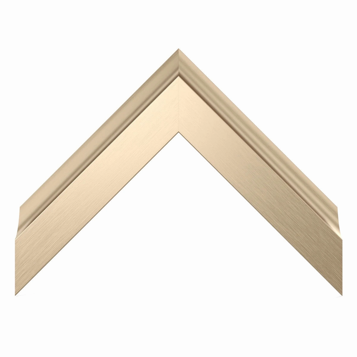 Deco TV Frames 65" Alloy Scoop Frame for Samsung The Frame TV 2021-2025 (Pale Gold)