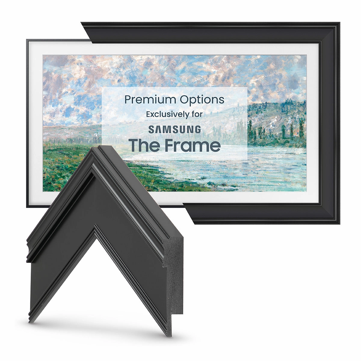 Deco TV Frames 65" Frame for Samsung The Frame TV 2021-2025 (Black)