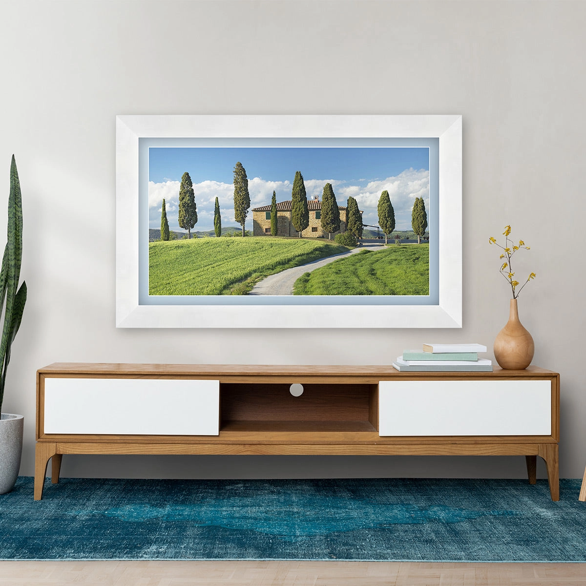 Deco TV Frames 65" Frame for Samsung The Frame TV 2021-2025 (Gloss White)