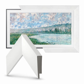 Deco TV Frames 65" Frame for Samsung The Frame TV 2021-2025 (Gloss White) hi-fi power strip,hi-fi surge protector,hi-fi coaxial input