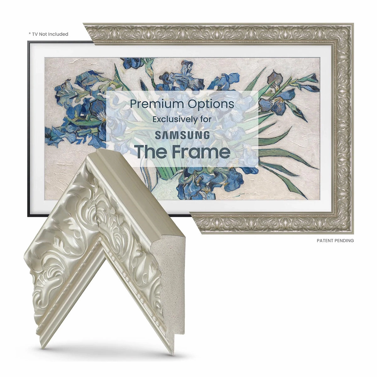Deco TV Frames 65" Frame For Samsung The Frame TV 2021-2025 (Tuscan Pearl)