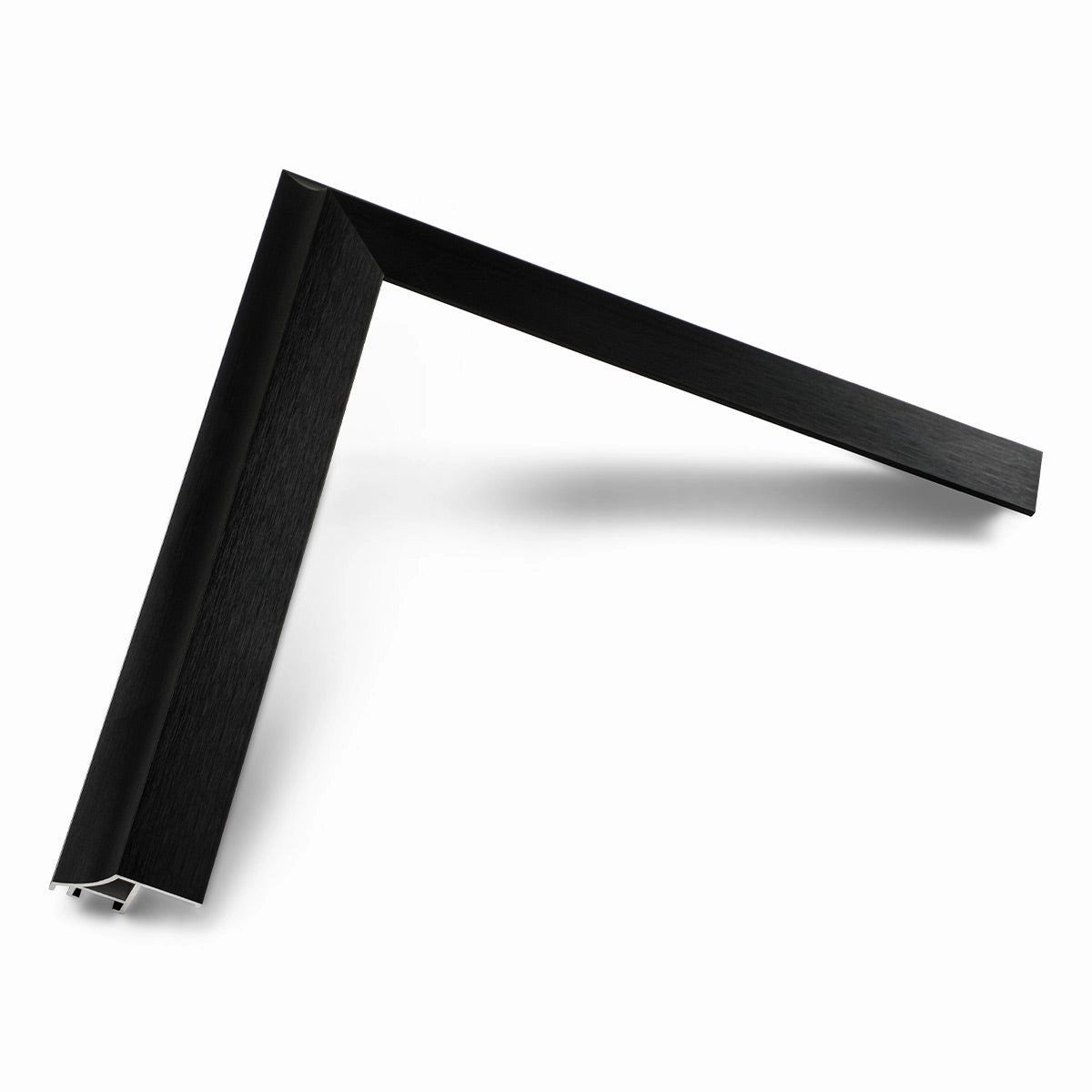 Deco TV Frames 85" Alloy Scoop Frame for Samsung The Frame TV 2021-2025 (Anodized Black)