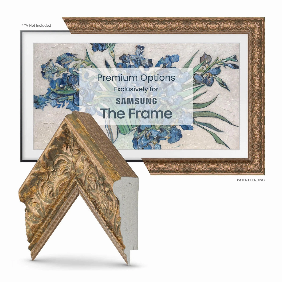Deco TV Frames 85" Frame For Samsung The Frame TV 2021-2025 (Tuscan Copper)