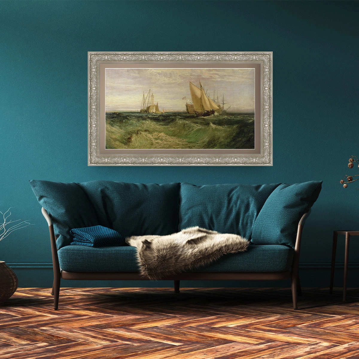 Deco TV Frames 85" Frame For Samsung The Frame TV 2021-2025 (Tuscan Pearl)