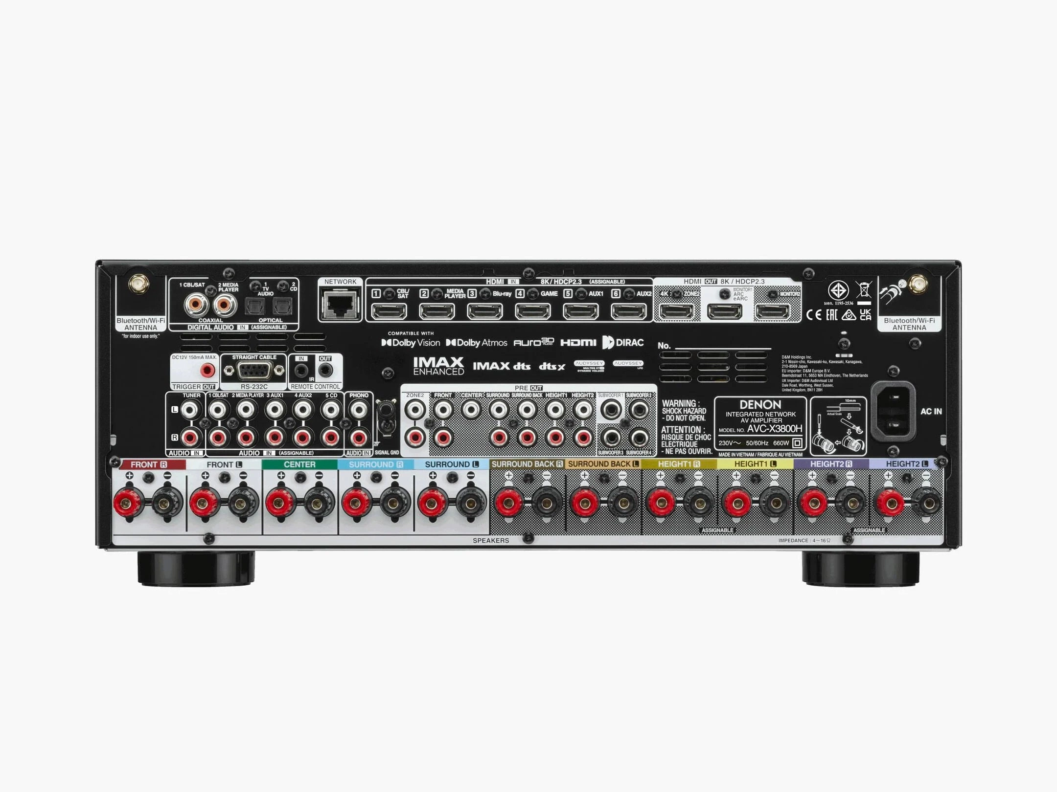 Denon AVC-X3800H 9.4 Ch 8K AV Receiver