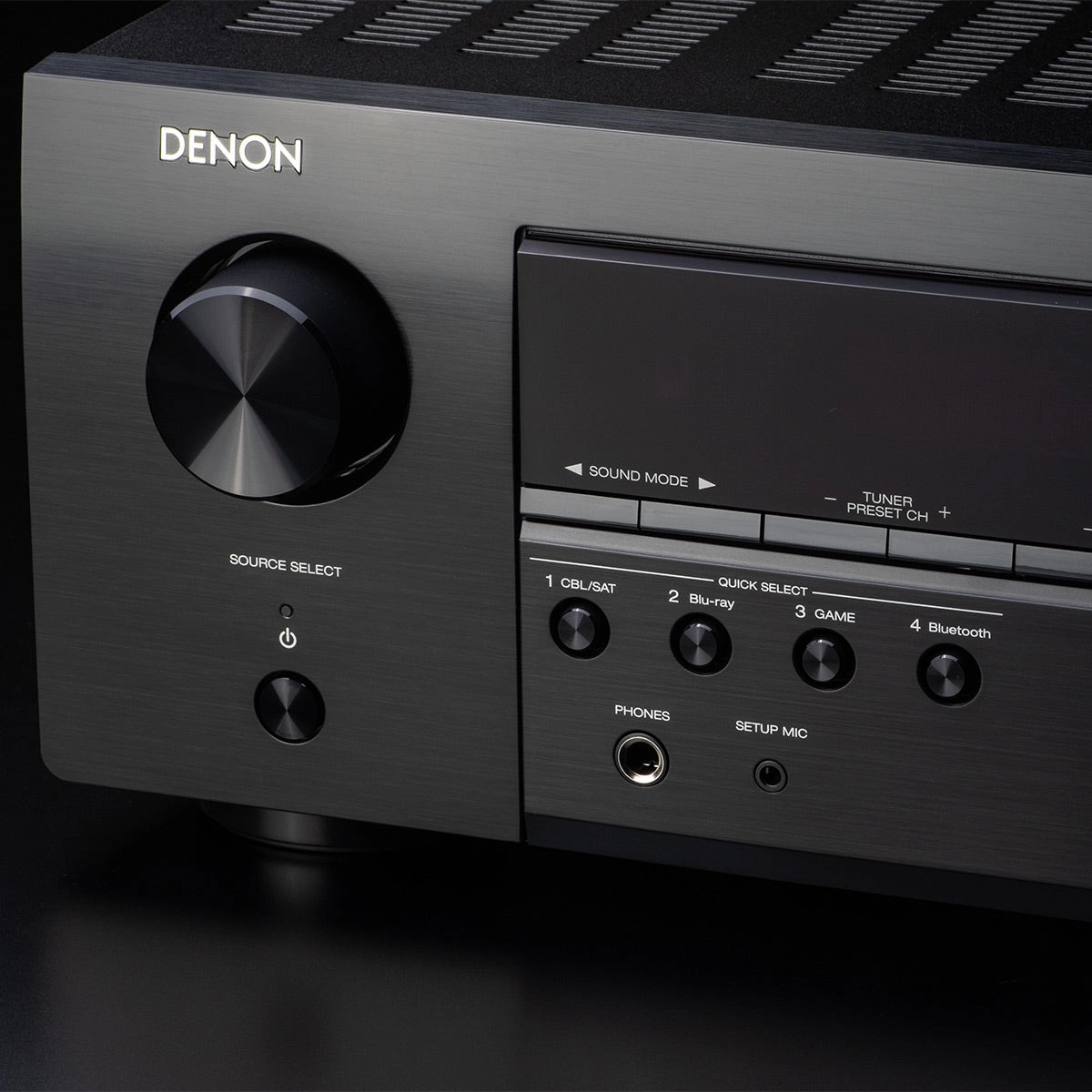 Denon AVR-S570BT 5.2 Channel 8K Home Theater Receiver with Bluetooth and Dolby Audio/DTS
