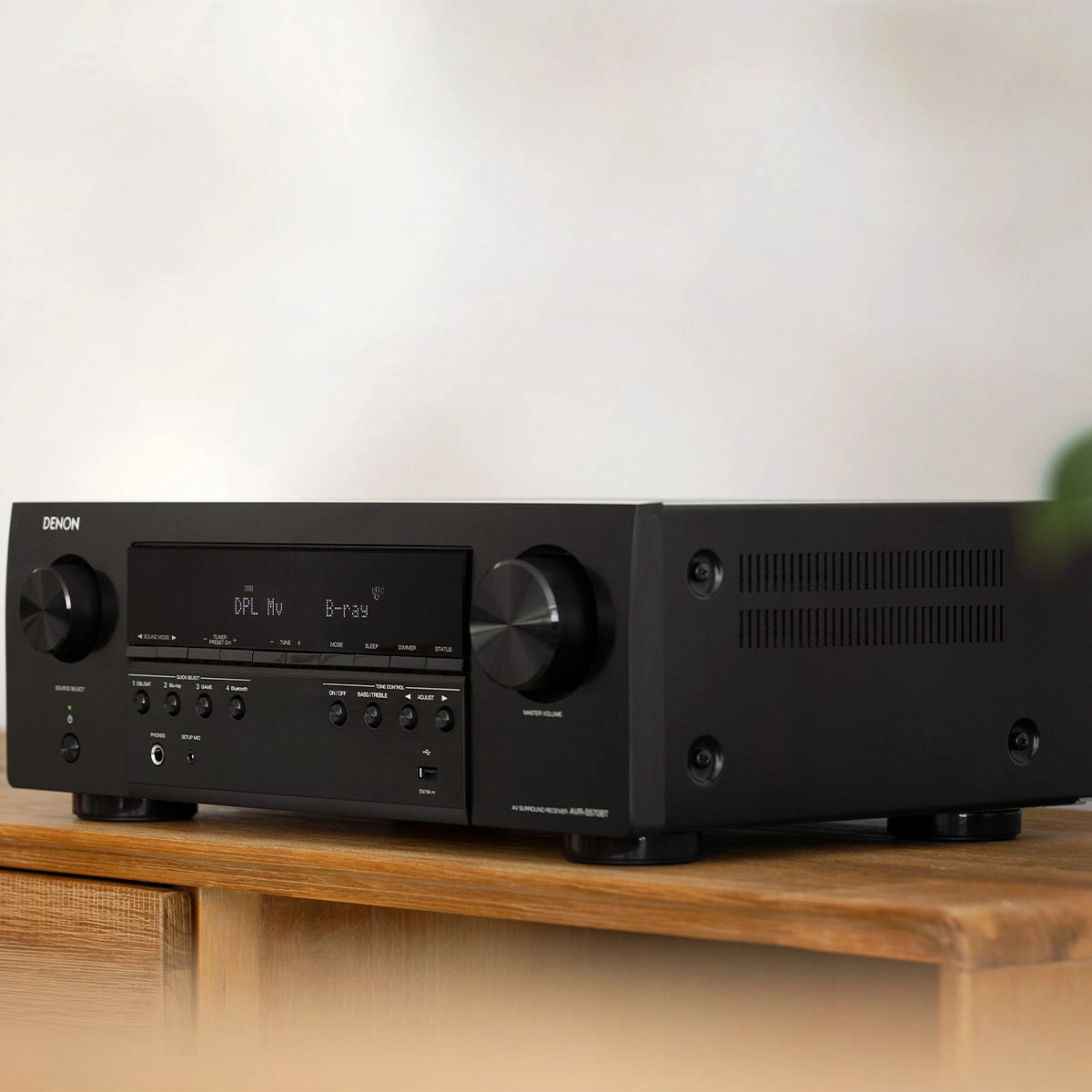 Denon AVR-S570BT 5.2 Channel 8K Home Theater Receiver with Bluetooth and Dolby Audio/DTS