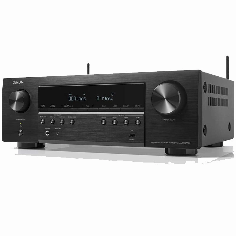 Denon AVR-S760H 7.2ch 8K AV Receiver with 3D Audio, Voice Control and HEOS Built in (Each)